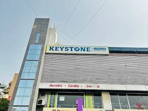 Keystone signage at Sachet 4, Prernatirth Derasar Road, Satellite